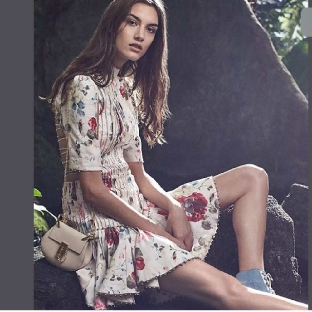 Zimmermann- RUNWAY Mischief Corset Laced Dress in Floral - Picture 2 of 14